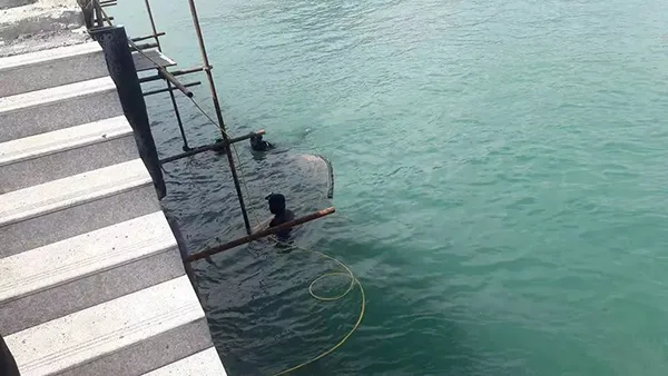 Proyecto de reparación del puerto deportivo en la zona turística de Hainan.